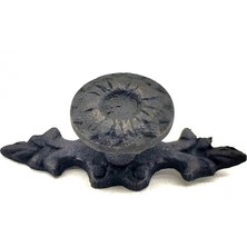 İsmiyle Al Eco Lounge Antika Tarz Dekoratif Pirinç Çiçek Düğme - 20X53 Mm, Oksit