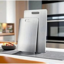 İsmiyle Al 2'li Paslanmaz Çelik Kesim Panosu Seti