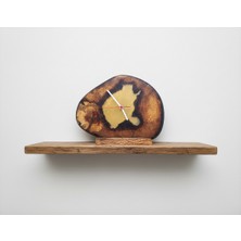 Wood Askania Kiraz Ağacından Epoksi Ahşap Saat