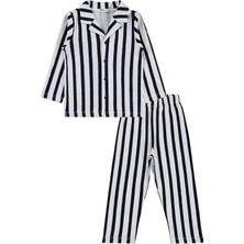Civil Boys Çizgili 2-5 Yaş Pijama Takımı - Lacivert 3-4 Yaş