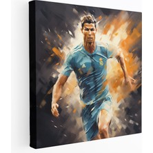 Popcas  Cristiano Ronaldo Tablo Dekorasyonu Izlenimci Stil Canlı Fırça Darbeleri