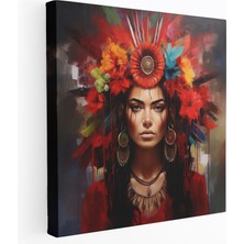 Popcas  Frida Kahlo Yüksek Kaliteli Kanvas Tablo - Frida Kahlo Yağlı Boya Kanvas Tablo Ev Dekorasyonu
