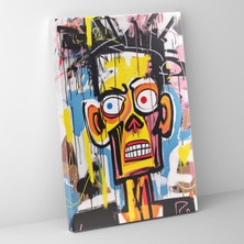 Popcas  Basquiat Kanvas Tablo Ev Dekorasyonu Cesur Renkler