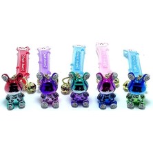 İsmiyle Al Taşlı Ayıcık Silikon Anahtarlık Model 1