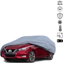 ULTRASHOP Nissan Versa (2019 –) Su Geçirmez Araba Brandası Dış Mekan Oto Brandası