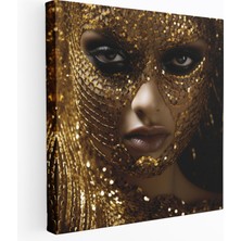 Popcas  Işıltılı Duvar Sanatı - Altın Parıltı - Işıltı Altın Pul Lüks Ev Dekorasyonu