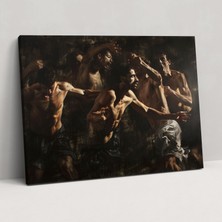 Popcas  Caravaggio Tarzı Dekoratif Tablo / Duvar Sanatı / Kanvas Duvar Tablosu