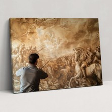 Popcas  Leonardo Da Vinci Kanvas Tablo - Ünlü Sanatçı Leonardo Da Vinci'nin Eseri Kanvas Duvar Sanatı