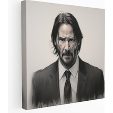 Popcas  John Wick Duvar Sanatı - Kararlı Bakış - John Wick Kanvas Tablo Kararlı Bakış Kararlılık