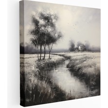 Popcas  Huzurlu Kırsal Manzara Kanvas Tablo