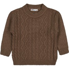 Civil Boys Saç Örgülü 2-5 Yaş Kazak - Bej 5-6 Yaş