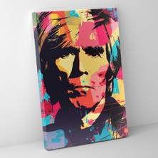 Popcas  Andy Warhol Kanvas Tablo Renkli Pop Sanat Portresi Ev Dekorasyonu