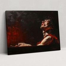 Popcas  Caravaggio Tarzı Dekoratif Tablo / Duvar Sanatı / Kanvas Duvar Tablosu