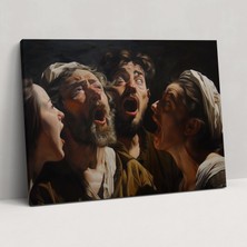 Popcas  Caravaggio Tarzı Kanvas Tablo Ev Dekorasyonu Için Duvar Sanatı