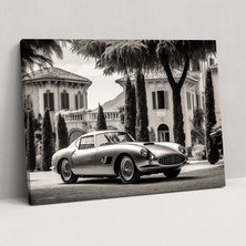 Popcas  Ferrari Duvar Sanatı - Vintage Italyan Tarzı - Kanvas Tablo