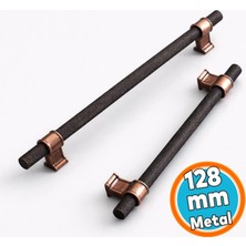 Nzb Mobilya Mutfak Çekmece Dolap Kulpu Kulbu Kulpları Eskitme Antik Bakır Metal 128 Mm-12.8 cm