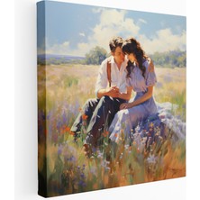 Popcas  Izlenimci Aşıklar Kanvas Tablo