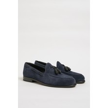 Faruk Balkanas Klass Model Püskül Detaylı Süet Deri Loafer Ayakkabı