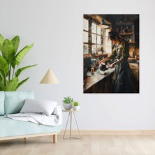 Popcas  Johannes Vermeer Duvar Dekorasyonu - Ev Dekorasyonu Duvar Sanatı Kanvas Tablo