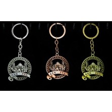 İsmiyle Al Metal Ayasofya Anahtarlık Yuvarlak Tasarım