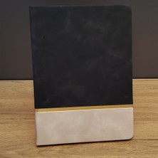 Skygo Siyah Çizgili Deri Defter