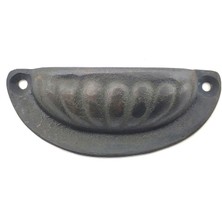 Skygo Antika Tarz Dekoratif Pirinç Istiridye Tas Mobilya Kulbu - 37X87 Mm, Oksit