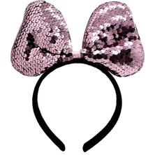 İsmiyle Al Renk Değiştiren Pullu Fiyonk Parti Tacı Pembe Gümüş