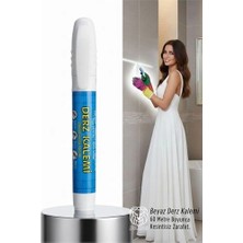 MegaSepet Mey Ithalat® Beyaz Derz Kalemi - Seramik Arası Rötüş Kalemi - 60MT Kapasiteli Profesyonel Beyazlatıcı
