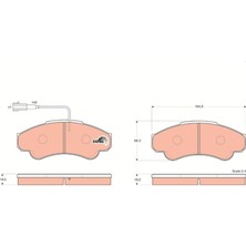 Trw GDB1518 Ön Fren Balatası Fişli Boxer 02/06 Jumper 02/06 Ducato 02/06 B.y Tip 1800 kg 4254.59-77362216-4252.44-4252.45
