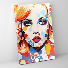 Popcas  Pop Art Ilhamlı Kanvas Tablo - Canlı Renkler ve Cesur Desenler