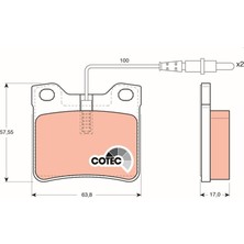 Trw GDB1289 Fren Balatası Arka Mercedes W638 B901 B902 . Peugeot 406 605 A0034200020-4251.93