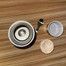 Kale Termos  750 ml Paslanmaz Çelik Yemek Termosu-Çelik Kaşıklı,beyaz