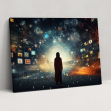Popcas  Blockchain Koleksiyon Duvar Sanatı Blockchain Semboller Kanvas Tablo