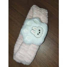 TrendyChic Pati Detaylı Süper Soft Spa Yüz Yıkama Elastik Saç Bandı Makyaj Saç Bandı