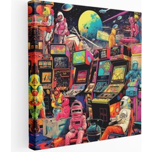 Popcas  Pop Çılgınlığı Arcade Kanvas Tablo