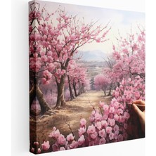 Popcas  Kiraz Çiçeği Huzuru Kanvas Tablo