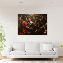 Popcas  Caravaggio Tarzı Kanvas Tablo Ev Dekorasyonu Duvar Sanatı