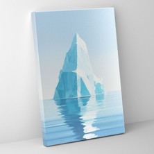 Popcas  Huzurlu Buzdağı Kanvas Tablo - Buzdağı Huzurlu Buzdağı Kanvas Tablo Huzur Geniş Okyanus