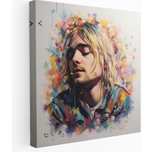 Popcas  Kurt Cobain Duvar Dekorasyonu - Sanatçı Bakışı Kurt Cobain Sanat Ev Dekorasyonu