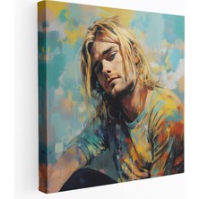 Popcas  Kurt Cobain Kanvas Tablo - Nirvana Duvar Sanatı Duvar Dekorasyonu