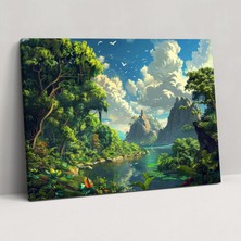 Popcas  Canlı Manzaralar Leonardo Da Vinci Kanvas Tablo Ev Dekorasyonu