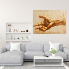 Popcas  Leonardo Da Vinci Kanvas Tablosu - Duvar Sanatı Ev Dekorasyonu