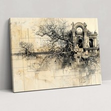 Popcas  Leonardo Da Vinci Tarzı Kanvas Tablo Sanatı - Leonardo Da Vinci Kanvas Kanvas Duvar Sanatı