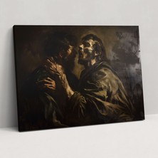 Popcas  Caravaggio Tarzı Dekoratif Tablo / Duvar Sanatı / Kanvas Duvar Tablosu