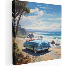 Popcas  Huzur Veren Sahil Kanvas Tablo