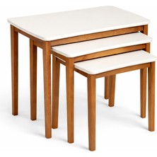 Furax Zigon Sehpa Otantik Krem Ceviz