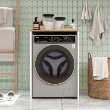 Robin Home Alaska Çamaşır Makinesi Dolabı Sepet-Beyaz