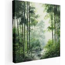 Popcas  Asya Temalı Kanvas Tablo Bambu Ormanı