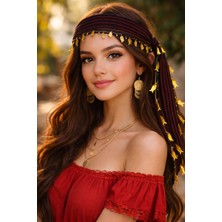 Seymen Bıçakçılık Yöresel El Yapımı Bandana | Geleneksel Desenli Saç Aksesuarı | Çocuk & Yetişkin Uyumlu