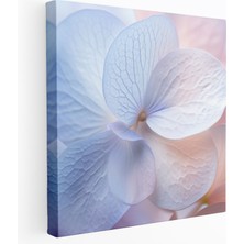 Popcas  Ortanca Taç Yapraklı Duvar Sanatı - Duvar Dekorasyonu Kanvas Pastel Renkler